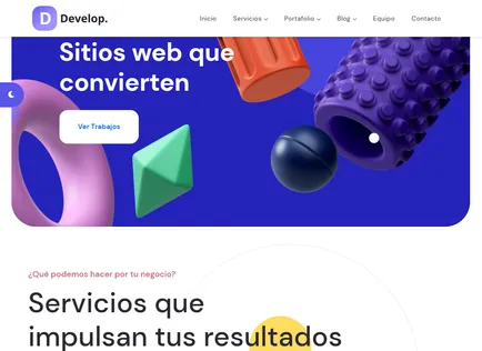Develop - Landing Page